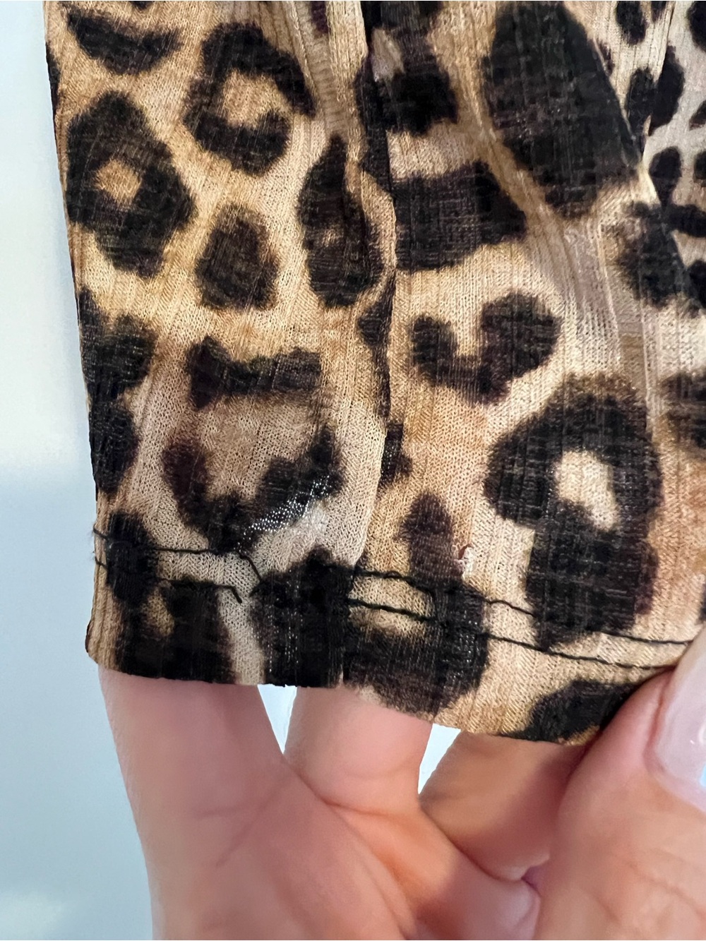 Zara Leopard-Print Lace-Trim Cami — Black & Brown - Picture 5 of 5